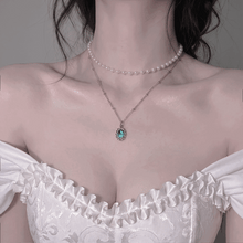 Load image into Gallery viewer, [Anti-tarnish] Baroque Blue Layered Necklace