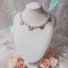 Load image into Gallery viewer, Butterfly Waltz Choker Necklace - Rosegold ver.
