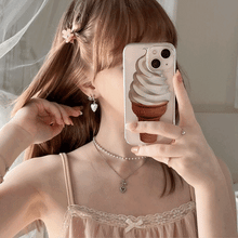 Load image into Gallery viewer, [IVE Leeseo Earrings] Vintage Heart Locket Huggies Earrings - Silver color