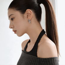 Load image into Gallery viewer, [IZNA Mai Earrings] Cosmic Mineral Earrings - Silver Color