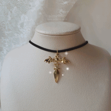 Load image into Gallery viewer, Angelic Sword Cross Choker - Gold (H1-Key Yel Necklace)