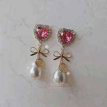 Load image into Gallery viewer, Lovely Lady Earrings - Rosepink
