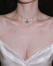 Load image into Gallery viewer, [IDLE Shuhua Necklace] Petit Angel Collarbone Necklace- Silver Color