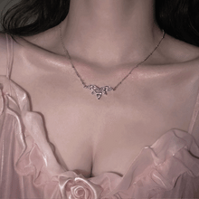Load image into Gallery viewer, [IVE Wonyoung Necklace] Heavenly Crystal Collarbone Necklace - Silver