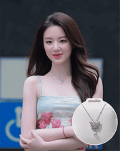 Load image into Gallery viewer, [IDLE Shuhua Necklace] Crystal Butterfly Serenade Collarbone Necklace