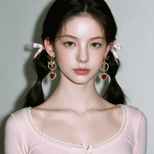Load image into Gallery viewer, Cupid's Heart Earrings