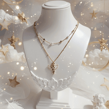Load image into Gallery viewer, Baby Angel Layered Necklace - Gold ver. (STAYC Isa Necklace)