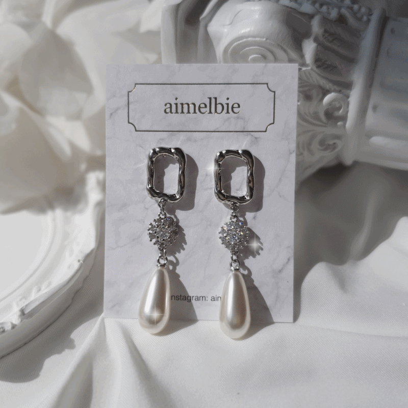 [IU Earrings] Urban City Earrings - Silver