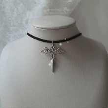 Load image into Gallery viewer, Angelic Sword Cross Choker - Silver (KISS OF LIFE Belle Necklace)