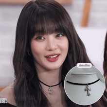 Load image into Gallery viewer, Gothic Silver Cross Choker (SNSD Taeyeon, (G)I-DLE Shuhua Necklace)