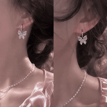 Load image into Gallery viewer, [Aespa Karina Earrings] Butterfly Fairy Huggies Earrings