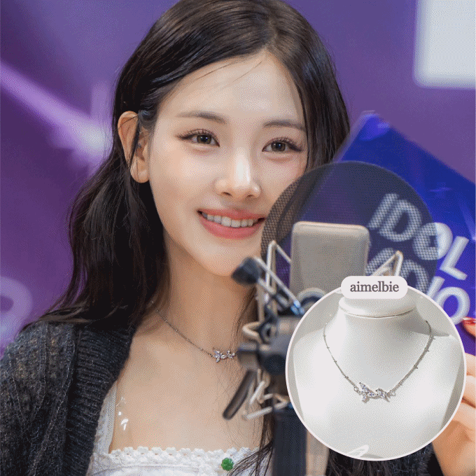 [Baby DONT Cry Yihyun Necklace] Dreamy Crystal Semi Choker Necklace