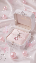 Load image into Gallery viewer, Angelic Heart Crystal Necklace - Pink (STAYC Sumin, Sieun Necklace)