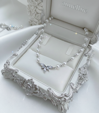 Load image into Gallery viewer, [Jo Yuri Necklace] Heavenly Crystal Pearl Choker Necklace - Silver Color