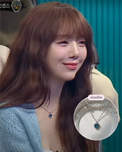 Load image into Gallery viewer, Blue Crystal Heart Layered Necklace (Lovelyz Kei Necklace)