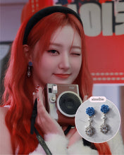 Load image into Gallery viewer, Blue Rose Spell Earrings (H1-Key Hwiseo Earrings)