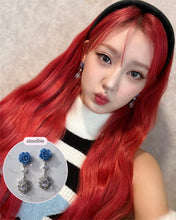 Load image into Gallery viewer, Blue Rose Spell Earrings (H1-Key Hwiseo Earrings)