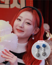 Load image into Gallery viewer, Blue Rose Spell Earrings (H1-Key Hwiseo Earrings)