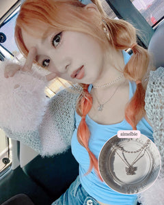 Butterfly Fairy Layered Necklace ((G)I-DLE Miyeon Necklace)