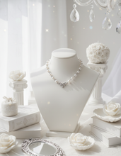 Load image into Gallery viewer, [Jo Yuri Necklace] Heavenly Crystal Pearl Choker Necklace - Silver Color