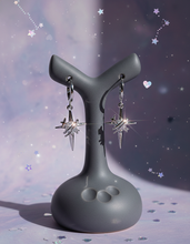 Load image into Gallery viewer, [SNSD Taeyeon Earrings] Love Planet Huggies earrings - Silver Color