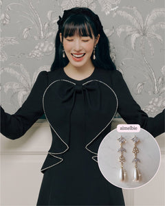 Diamond Floral Princess Earrings - Gold ver. (SNSD Tiffany, Ailee Earrings)
