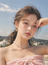 Load image into Gallery viewer, Adorable Ribbon Huggies Earrings - Gold Color