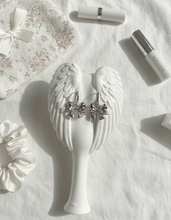 Load image into Gallery viewer, [Hearts2Hearts Ana Earrings] Adorable Ribbon Huggies Earrings - Silver