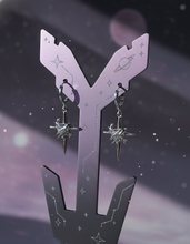 Load image into Gallery viewer, [SNSD Taeyeon Earrings] Love Planet Huggies earrings - Silver Color