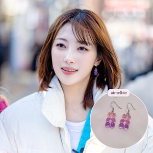 Gummy Bear Earrings - Cotton Candy