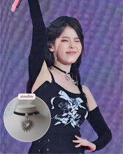 Load image into Gallery viewer, [Stray Kids Seungmin, IU Necklace] Heart Supernova Leather Choker - Silver ver.