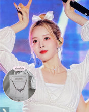 Load image into Gallery viewer, [IVE Wonyoung Necklace] Heavenly Crystal Semi Choker Necklace - Silver