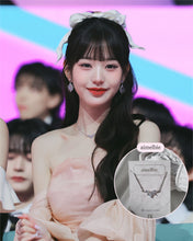 Load image into Gallery viewer, [IVE Wonyoung Necklace] Heavenly Crystal Semi Choker Necklace - Silver