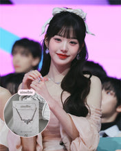 Load image into Gallery viewer, [IVE Wonyoung Necklace] Heavenly Crystal Semi Choker Necklace - Silver