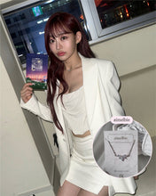 Load image into Gallery viewer, [IVE Wonyoung Necklace] Heavenly Crystal Semi Choker Necklace - Silver