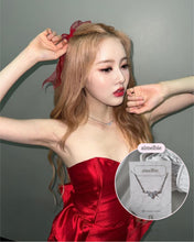 Load image into Gallery viewer, [IVE Wonyoung Necklace] Heavenly Crystal Semi Choker Necklace - Silver