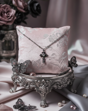 Load image into Gallery viewer, [NMIXX Haewon Necklace] Nocturne Gothic Cross Collarbone Necklace (Stainless Steel)