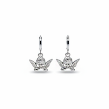 Load image into Gallery viewer, Petit Angel Huggies Earrings - Silver Color