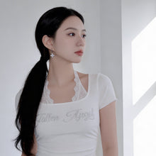 Load image into Gallery viewer, Luna Blossom Huggies Earrings - Silver color