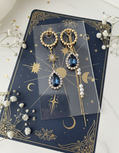 Load image into Gallery viewer, [SNSD Taeyeon Earrings] Meteor Shower Earrings - Navy
