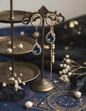 Load image into Gallery viewer, [SNSD Taeyeon Earrings] Meteor Shower Earrings - Navy