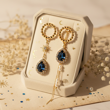 Load image into Gallery viewer, [SNSD Taeyeon Earrings] Meteor Shower Earrings - Navy
