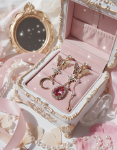 Load image into Gallery viewer, Rosepink Moon Butterfly Earrings
