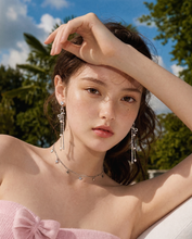 Load image into Gallery viewer, [Aespa Karina Necklace] Little Stars Choker Necklace - Silver