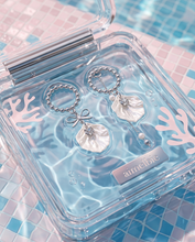 Load image into Gallery viewer, White Shell Ribbon Princess Earrings