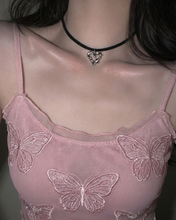Load image into Gallery viewer, [IDLE Shuhua Necklace] Melting Metallic Heart Choker Necklace - Silver Color