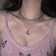 Load image into Gallery viewer, [Baby Monster Rora Necklace/Anti-tarnish] Balletcore Moon Layered Necklace
