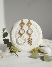 Load image into Gallery viewer, The Ancient White Planet Earrings