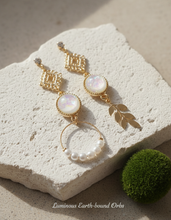 Load image into Gallery viewer, The Ancient White Planet Earrings
