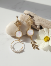 Load image into Gallery viewer, The Ancient White Planet Earrings